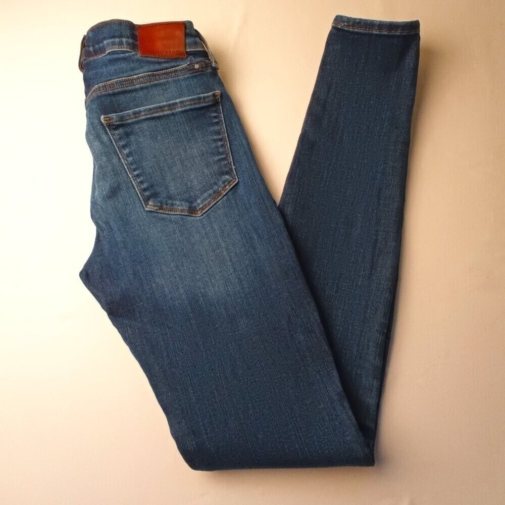 Lucky Brand Womens Legging Jean Skinny Stretch Denim Size 0/25 Dark Wash Blue